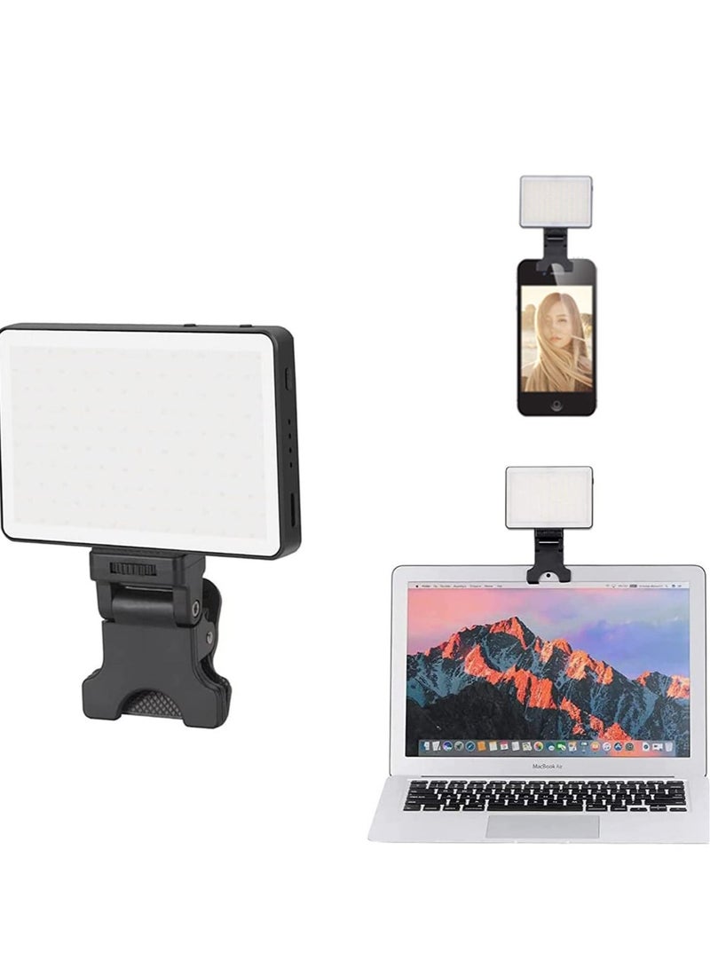 Captaintech Video Conferencing Lighting, 3 Light Modes Portable LED Clip for Webcam Zoom Call Lighting Selfie - Image 1