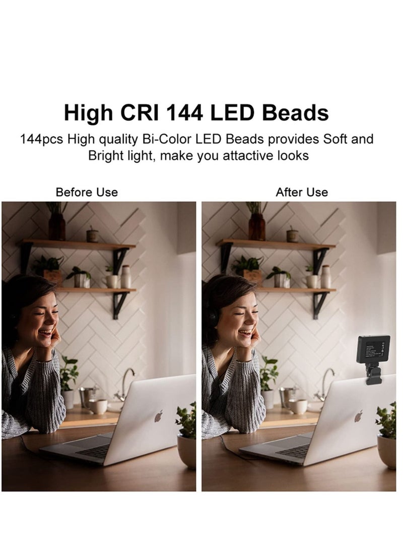 Captaintech Video Conferencing Lighting, 3 Light Modes Portable LED Clip for Webcam Zoom Call Lighting Selfie - Image 4