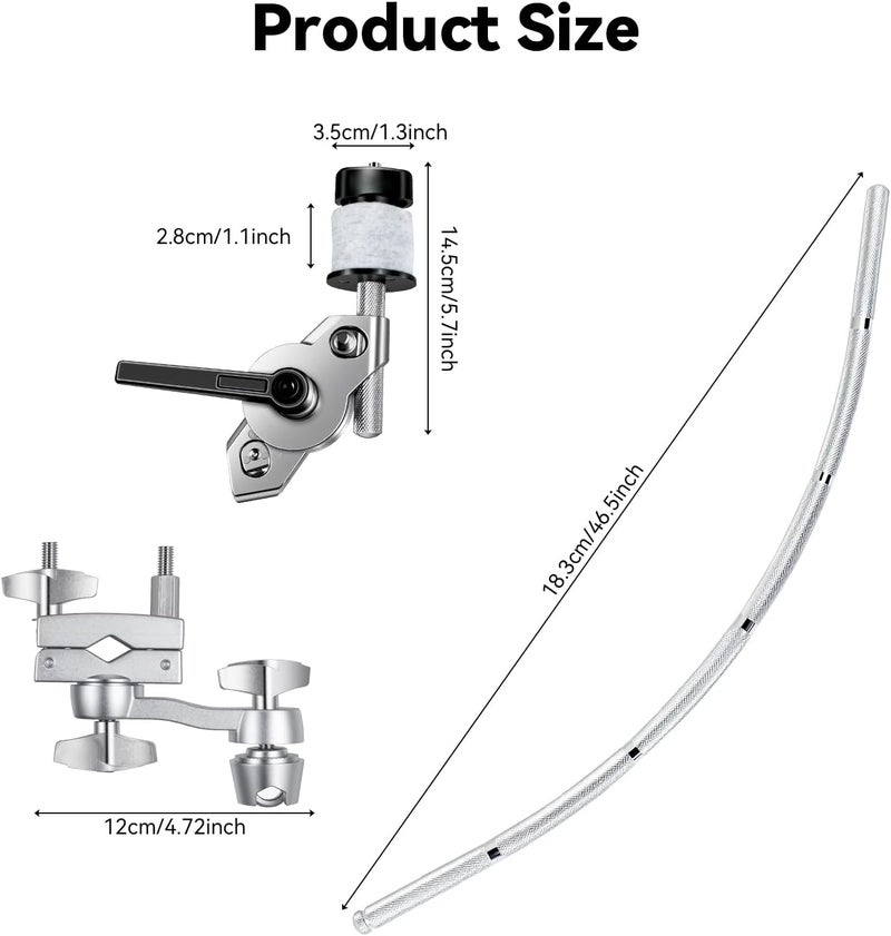 EASTROCK Snare Drum Cymbal Clamp - Cymbal Expansion Clip for Splash, Crash, and Effects Cymbals - Image 2