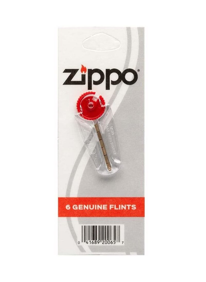 Generic - Zippo Genuine Flints|Flints for Zippo Windproof Lighters| Lighter Flint Replacement | Zippo Flint for Lighter | Flint Lighter Striker | Flint Fire Starter | Zippo Lighter Accessories | Pack of 6 - Image 1