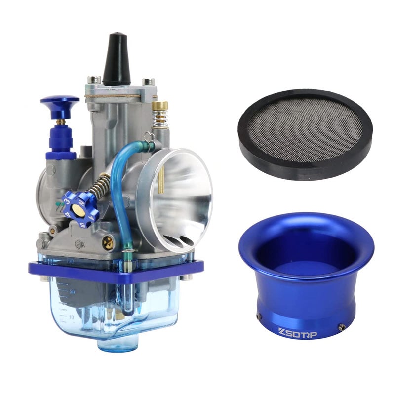 PWK 30MM 4T Carburetor with Air Filter Fit for Universal Motorcycle 100cc to 150cc Pit Dirt Bike ATV Predator Enduro Off Road Quad Scooter Power Jet Carb