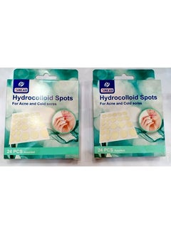 Cure aid Hydrocolloid Spots - For Acne And Cold Sores Treatment 48 Pcs  - Image 1