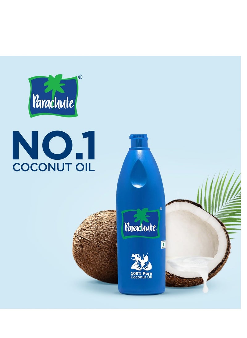 Parachute Parachute Coconut Oil| 100% Pure & Natural| Unrefined Coconut Oil| No Chemicals & Preservatives| Fresh Long Lasting Aroma| Untouched By Hands| 15 Fl Oz Jar  - Image 2