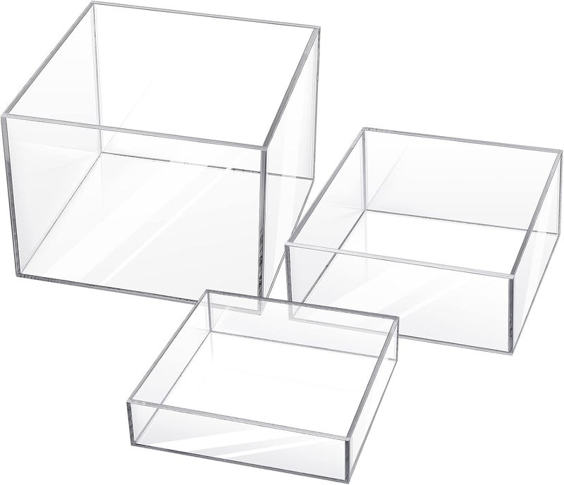 Yulejo Set of 3 Acrylic Display Risers - Image 1