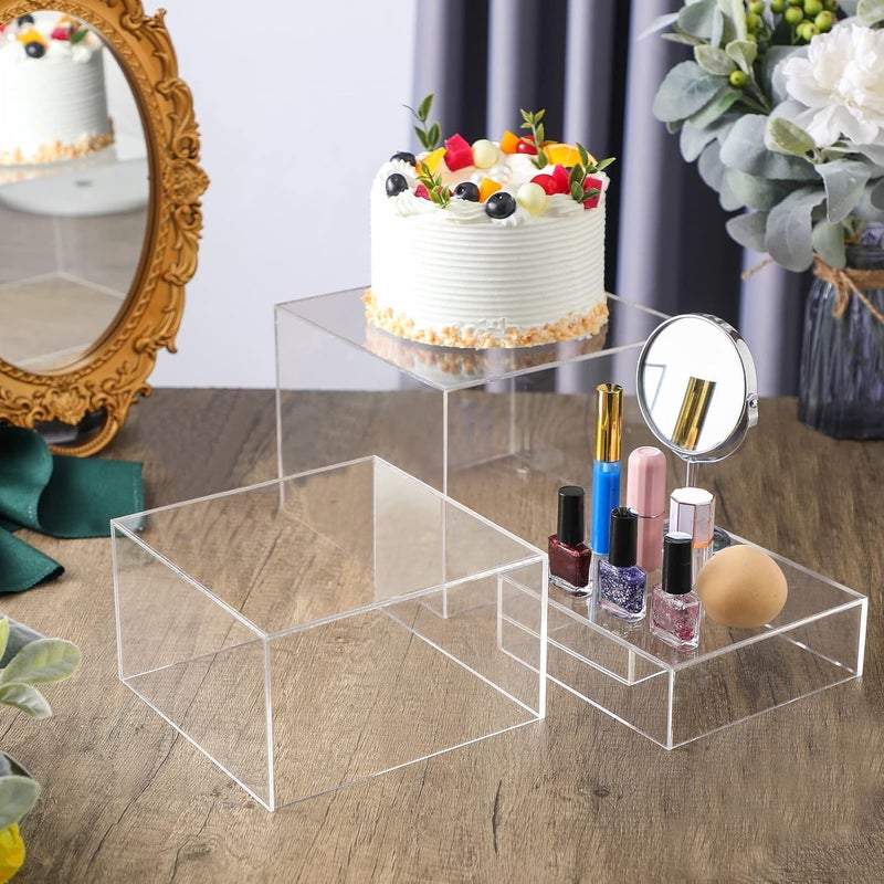 Yulejo Set of 3 Acrylic Display Risers - Image 4