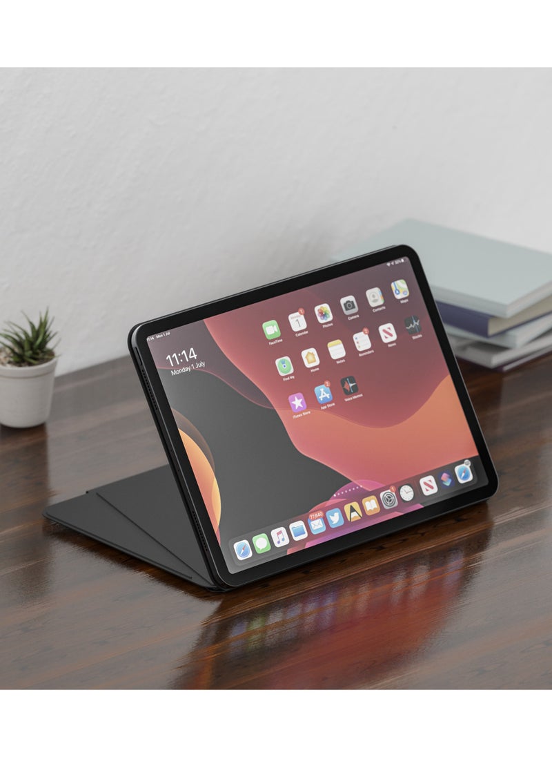 LEVELO - Luxora Folio Case for iPad Pro 11" 2024 / Strong Magnetic Hold / Multi-Fold Design / Adjustable Height - Black - Image 1