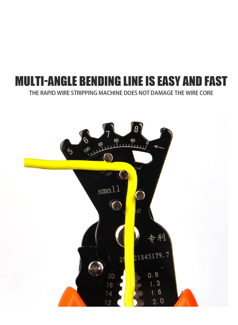 أداة تجريد الأسلاك، أداة تجريد كابلات متعددة الوظائف، قاطع أسلاك، أداة تجعيد الأسلاك، أداة تجريد أسلاك أوتوماتيكية احترافية لتجريد الأسلاك/قطعها/تجعيدها/لفها، أداة مفتاح ربط - Image 4
