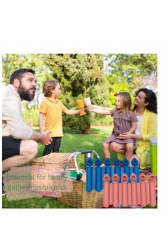 Y&D Mini Ice Cube Stick Tray with Lid Silicone Tube Making Trays Molds for Sports and Water Bottles Easy Push Pop Out Bottle Mold Summer Drinks 4Colors  - Image 4