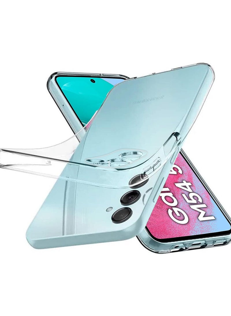 Techie Samsung Galaxy M54 TPU Soft Corner Ultra Slim Clear Case Shockproof Anti Fingerprint Transparent Protective Back Cover - Image 2
