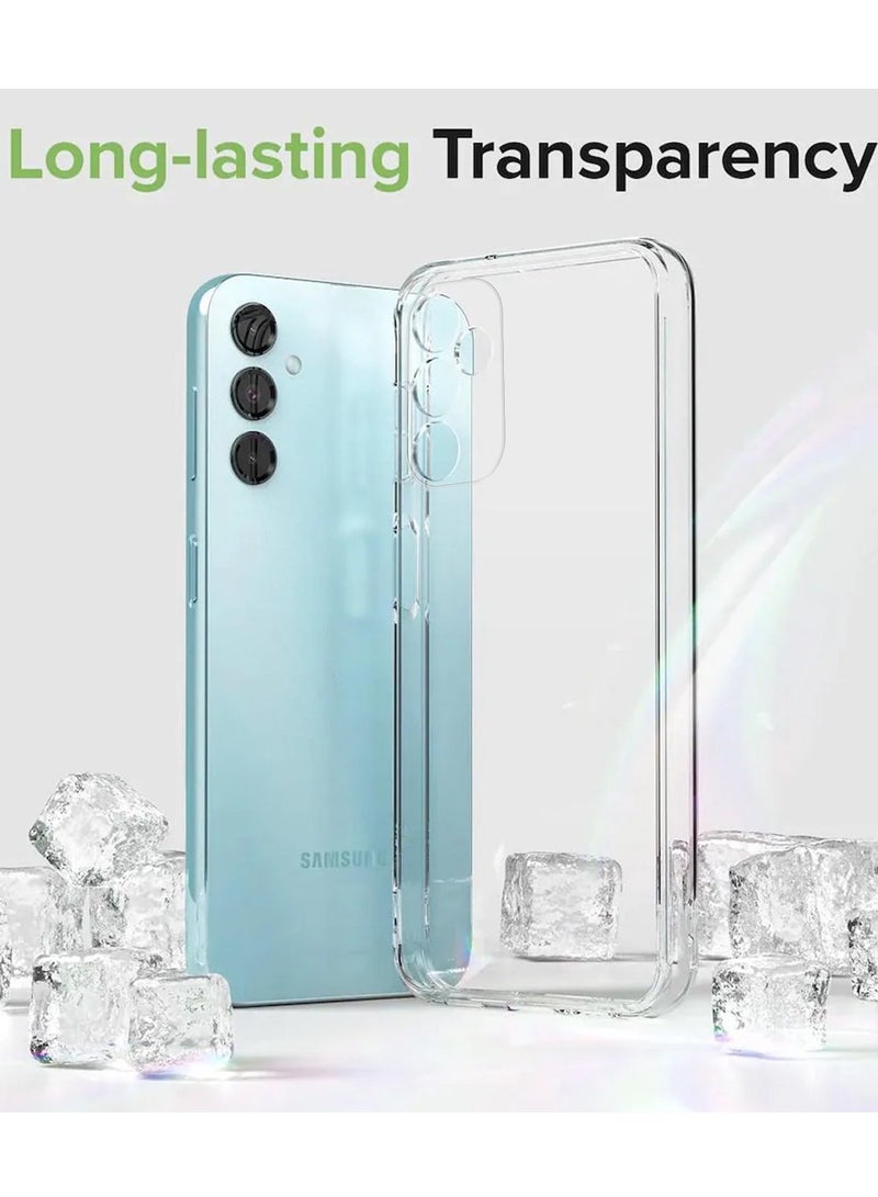 Techie Samsung Galaxy M54 TPU Soft Corner Ultra Slim Clear Case Shockproof Anti Fingerprint Transparent Protective Back Cover - Image 4