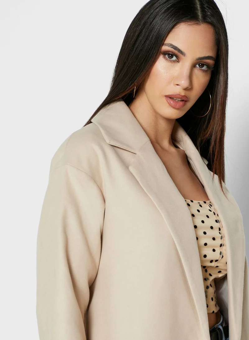 Missguided Side Split Formal Coat