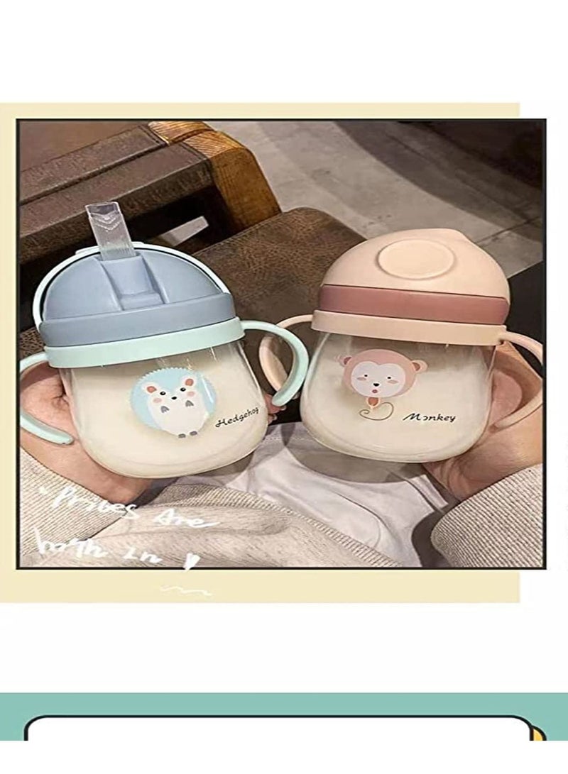 SYOSI Sippy Cup for Baby, Sippy Cup for Baby more than 6 months, Spill-Proof Sippy Cup, Toddler Cup with Straw and Handle, Anti-drop, Anti-leakage  - Image 5