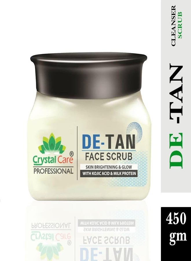 crystal & care Crystal Care De-Tan Cleanser Scrub with Kojic Acid & Milk - Blackhead Removal & Radiant Skin Scrub (400 g) - Image 2