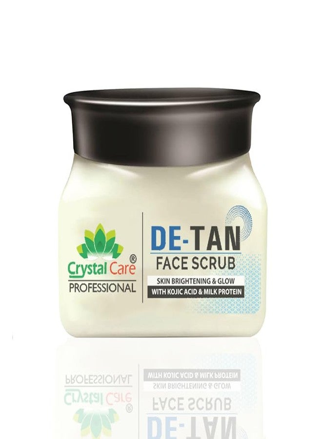crystal & care Crystal Care De-Tan Cleanser Scrub with Kojic Acid & Milk - Blackhead Removal & Radiant Skin Scrub (400 g) - Image 1