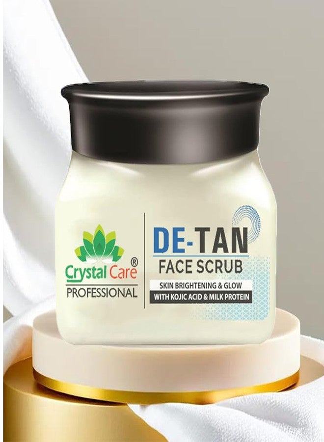 crystal & care Crystal Care De-Tan Cleanser Scrub with Kojic Acid & Milk - Blackhead Removal & Radiant Skin Scrub (400 g) - Image 4