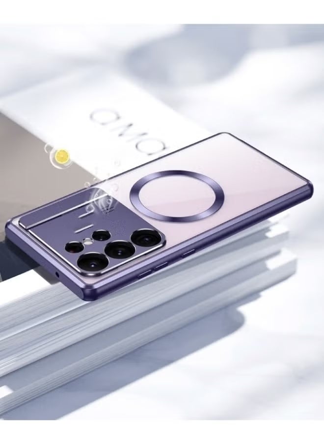 ريوكل جراب مغناطيسي لهاتف Samsung S23 22 21 Ultra مع حماية عسكرية ومقاومة للاصفرار متوافق مع MagSafe بإطار معدني مقاوم للصدمات وغطاء فائق النحافة - Image 3