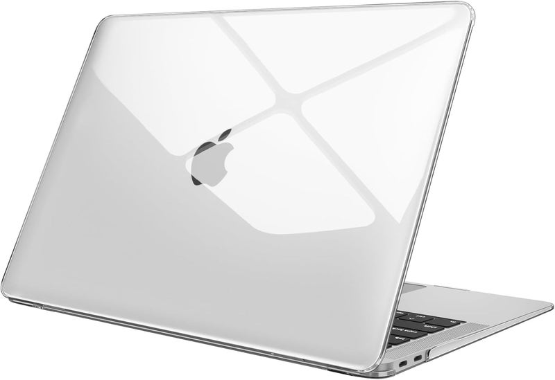 VNJ ACCESSORIES Compatible with MacBook Air 13 inch Case 2022 2021 2020 2019 2018 Release A2337 M1 A2179 A1932 Touch ID,Plastic Hard Shell Cover,Transparent - Image 1