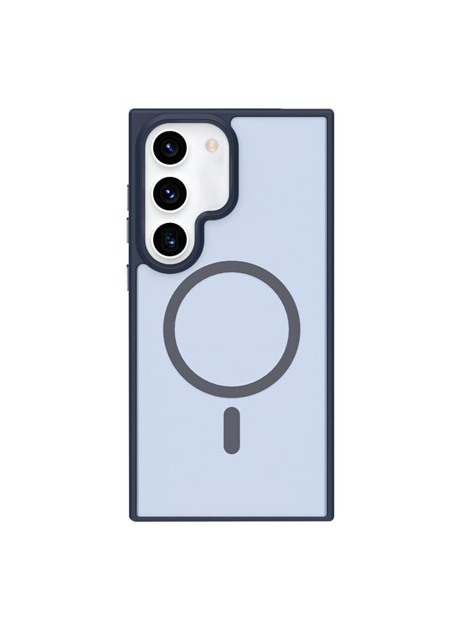 S-TOP Case For Samsung Galaxy S21 5G Metal Button Skin Feel Matte MagSafe Shockproof Phone Case - Image 1