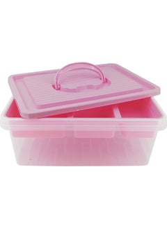 OMAK Storage and Organization Box Organizer Pink  - Image 1