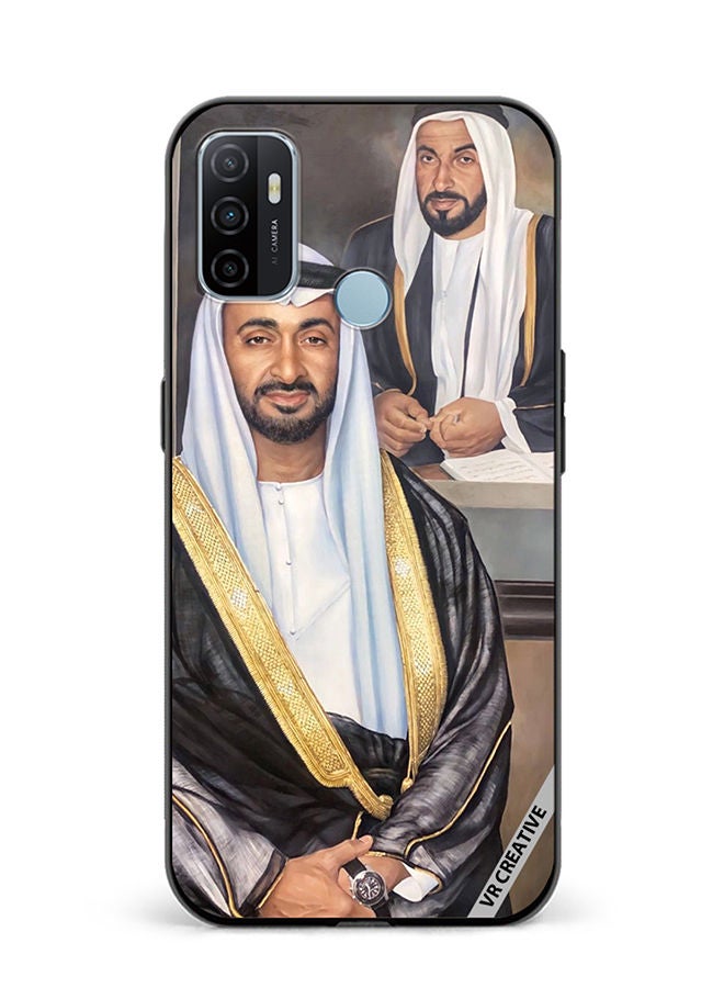VR CREATIVE Protective Case Cover For Oppo A53 Sheikh Mohamed Bin Zayed Al Nahyan And Sheikh Zayed Bin Sultan Al Nahyan Design Multicolour - Image 1