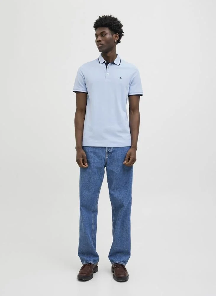 JACK & JONES Logo Print Polo Shirt