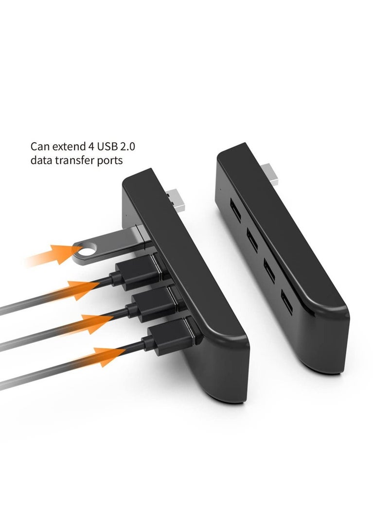 USB Hub compatible with Play Station 5 4-in-1 USB 2.0 High-Speed Transmission Extender Plug And Play USB Connection Splitter - Image 1