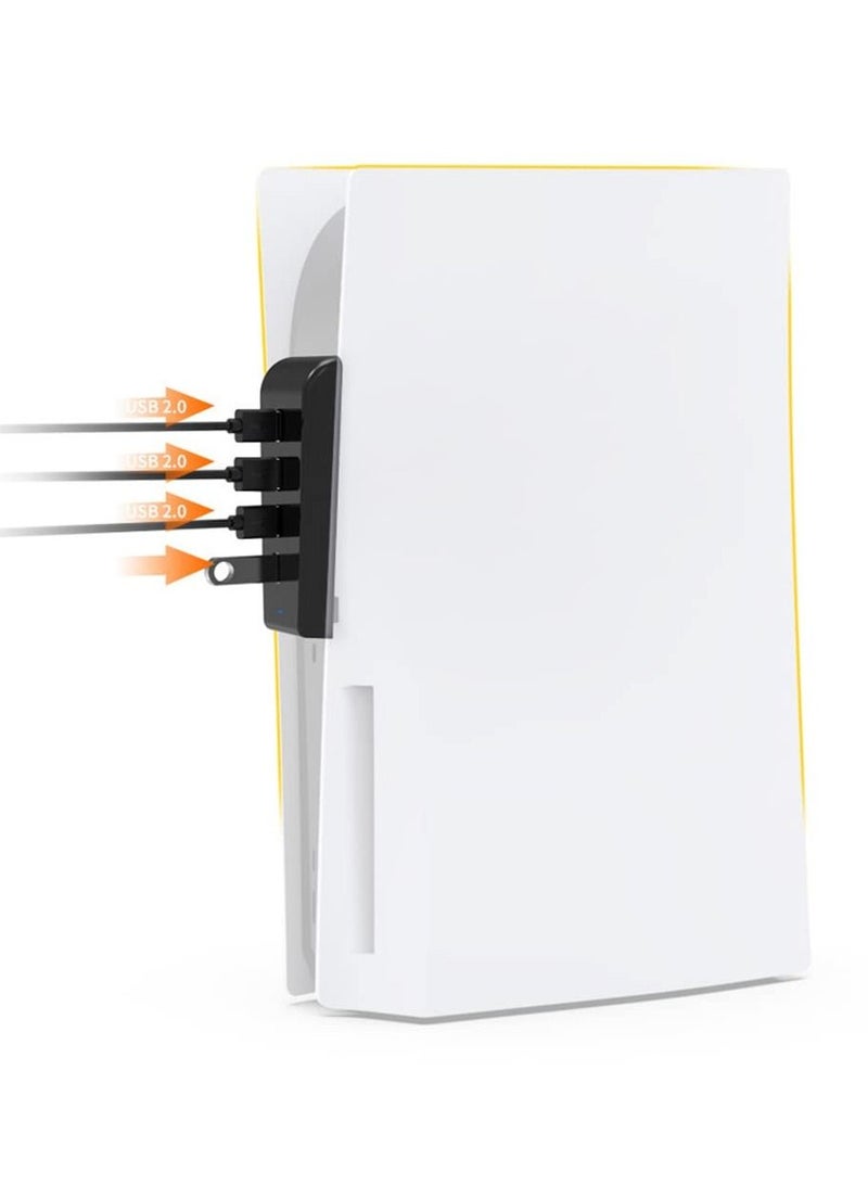 USB Hub compatible with Play Station 5 4-in-1 USB 2.0 High-Speed Transmission Extender Plug And Play USB Connection Splitter - Image 3