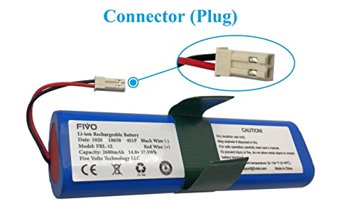 FIVO Replacement Battery for ILIFE V3s Pro, V5s Pro, V8s Vacuum Cleaners 14.8V 2600mAh - Image 3