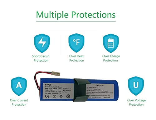 FIVO Replacement Battery for ILIFE V3s Pro, V5s Pro, V8s Vacuum Cleaners 14.8V 2600mAh - Image 5