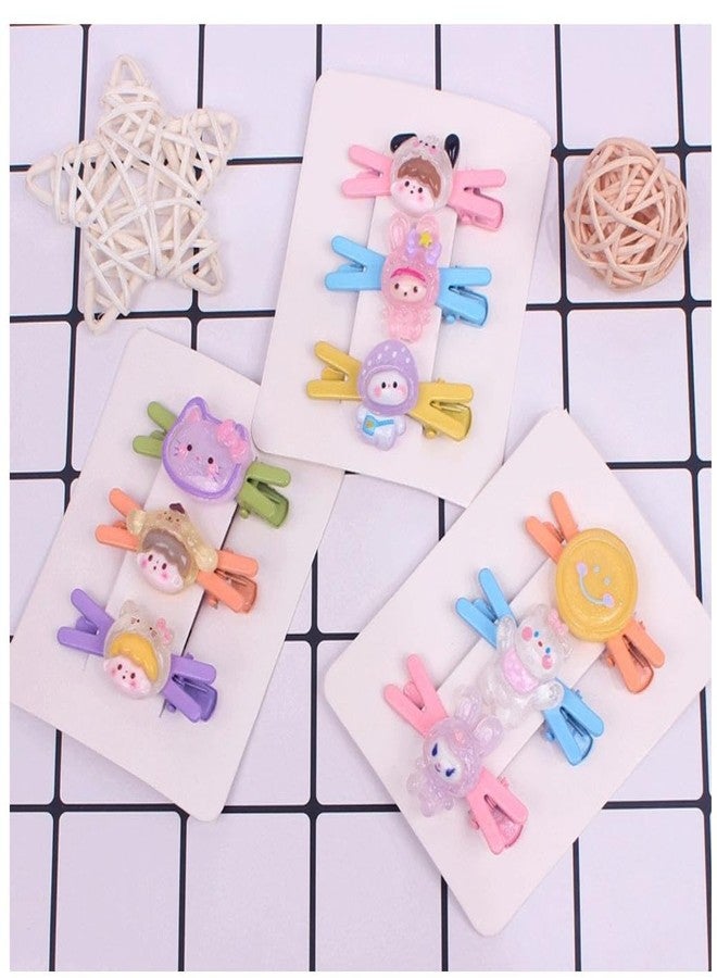 DCELLA Colorful Hair Accessories Hair Clips for Kids Hair Clip for Women Girls Hair Accessories (Set of 3) - Image 2
