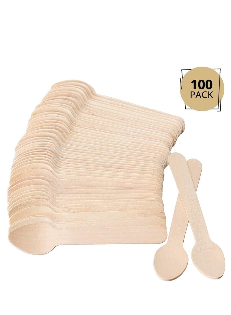Small Wooden Spoons for Desserts and Ice Cream  - Image 5