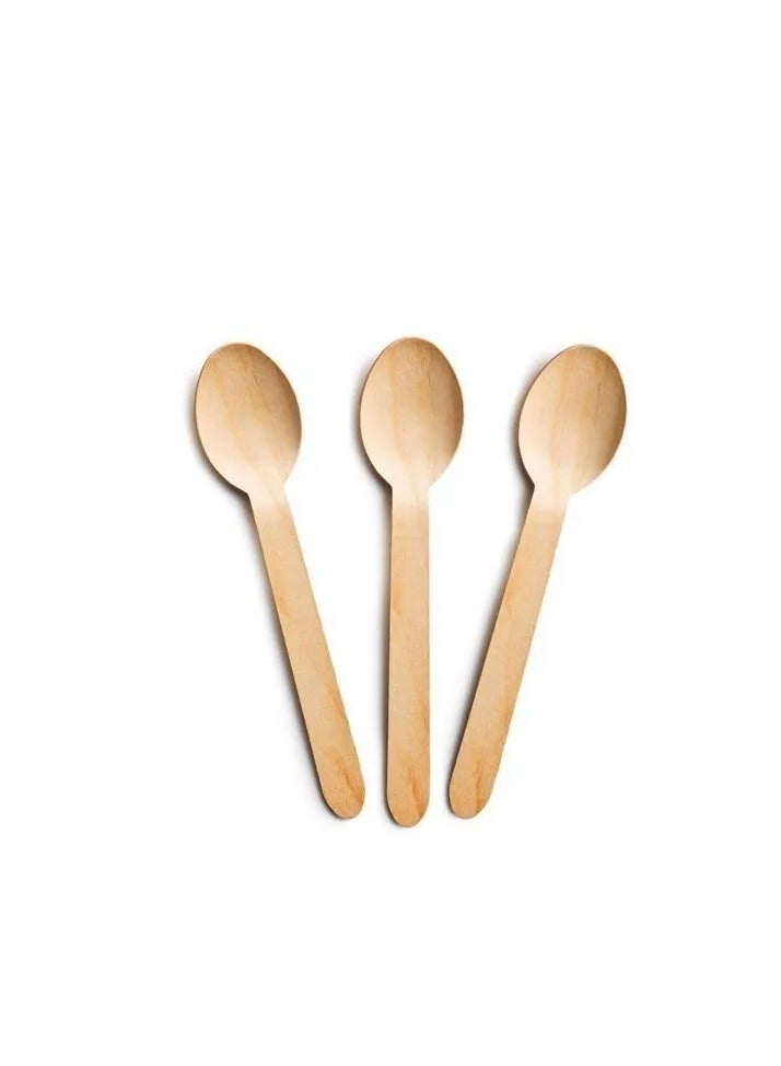 Small Wooden Spoons for Desserts and Ice Cream  - Image 2