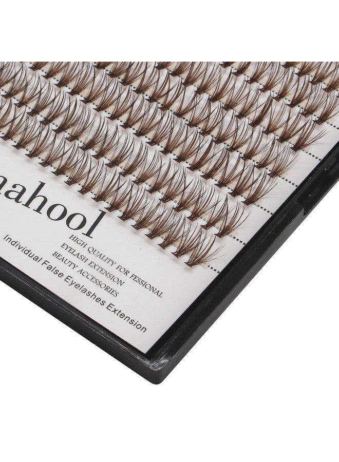Hannahool Large Tray Handmade 20Roots Brown Cluster Eyelashes Thickness 0.07Mm D Curl Individual False Eyelashes 3D Volume Eye Lashes Extensions Makeup Tools 1020Mm Available (11Mm) - Image 3