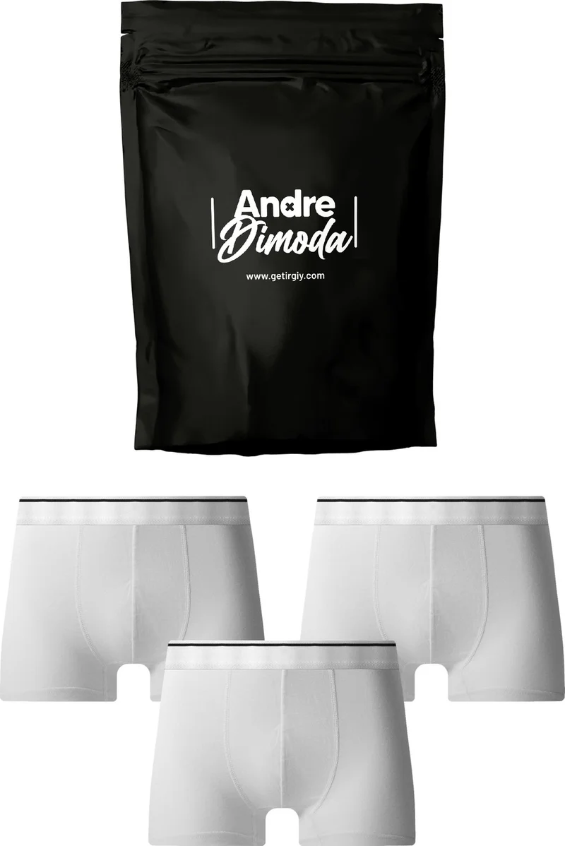 Harry Jons Men's 3-Pack Boxer 1st Class Fabric Premium Package Special Design. Plain Lycra Boxer Shorts Dowry Gift