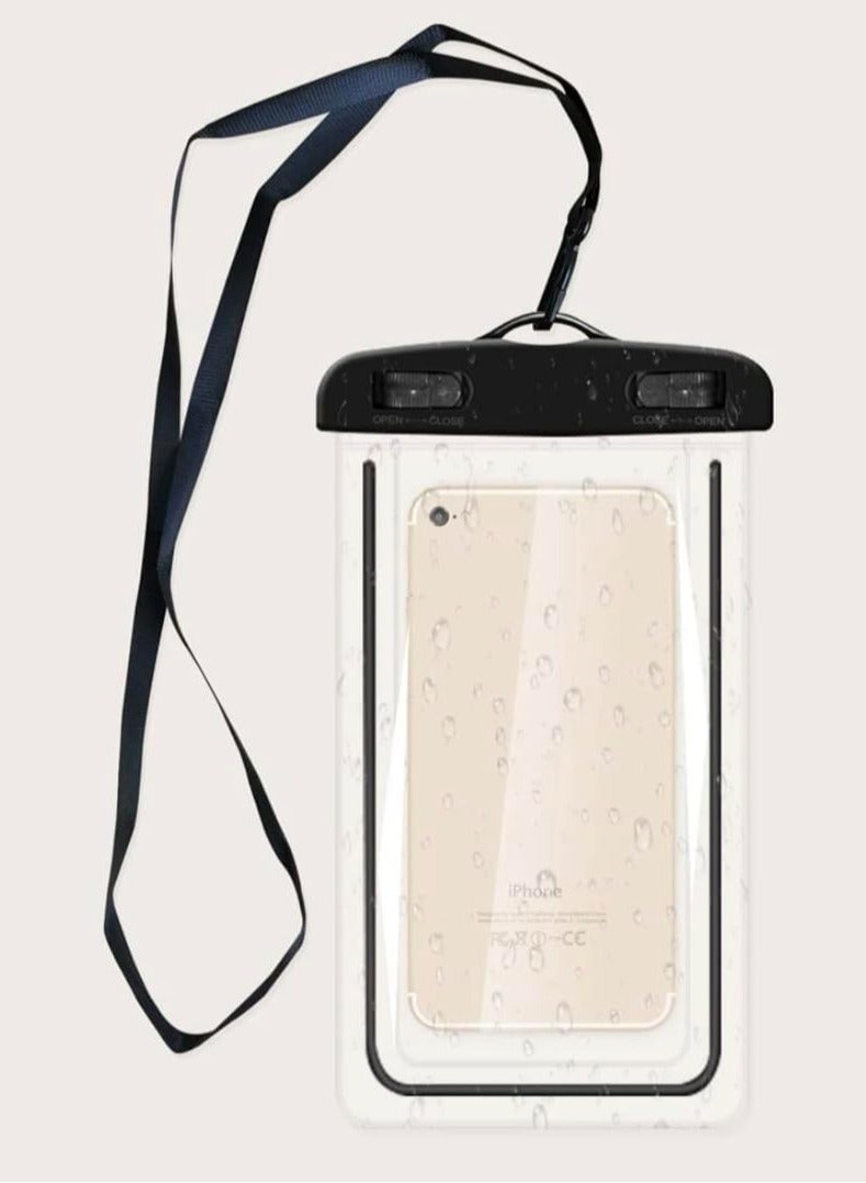 Digipace Universal Waterproof Phone Pouch, Lanyard Dry Bag Case, up to 16.5 cm, for Pool, Beach, Kayaking, Travel - Image 2