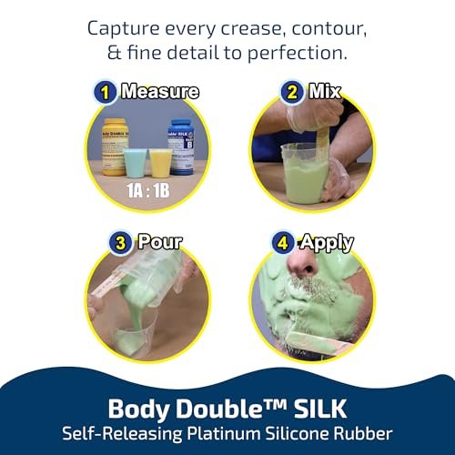 Smooth-On سيليكون مطاطي لعمل قوالب الجسم من Smooth-On Body Double™ Silk، قوالب سيليكون للرزن، إلخ، وحدة باينت - Image 2
