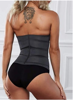 KASTWAVE Corsets Waist Trainer, KASTWAVE Women Waist Trainer Eraser Belt Tummy Control Waist Trimmer Slimming Belly Band Shaper, Compression Trimmer Waist Cincher for Workout Fitness ( L )  - Image 2