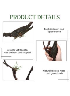 Giegxin Giegxin 98in Bendable Tree Branches for Decoration Artificial Tree Twigs Fake Vine Branches Fake Plants Trunk Garland for Forest Room Home Garden Wedding Wall Door Christmas Halloween Decoration  - Image 3