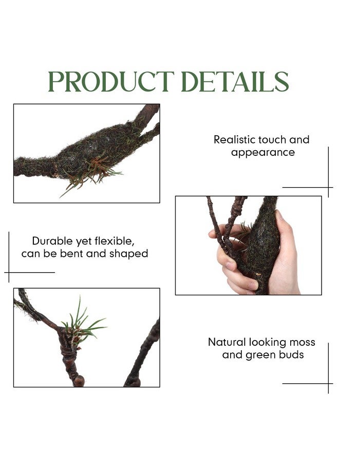 Giegxin Giegxin 98in Bendable Tree Branches for Decoration Artificial Tree Twigs Fake Vine Branches Fake Plants Trunk Garland for Forest Room Home Garden Wedding Wall Door Christmas Halloween Decoration  - Image 3