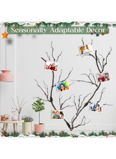 Giegxin Giegxin 98in Bendable Tree Branches for Decoration Artificial Tree Twigs Fake Vine Branches Fake Plants Trunk Garland for Forest Room Home Garden Wedding Wall Door Christmas Halloween Decoration  - Image 4