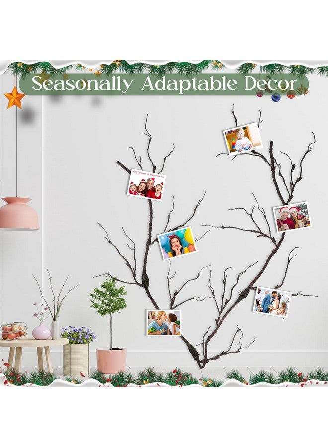 Giegxin Giegxin 98in Bendable Tree Branches for Decoration Artificial Tree Twigs Fake Vine Branches Fake Plants Trunk Garland for Forest Room Home Garden Wedding Wall Door Christmas Halloween Decoration  - Image 4