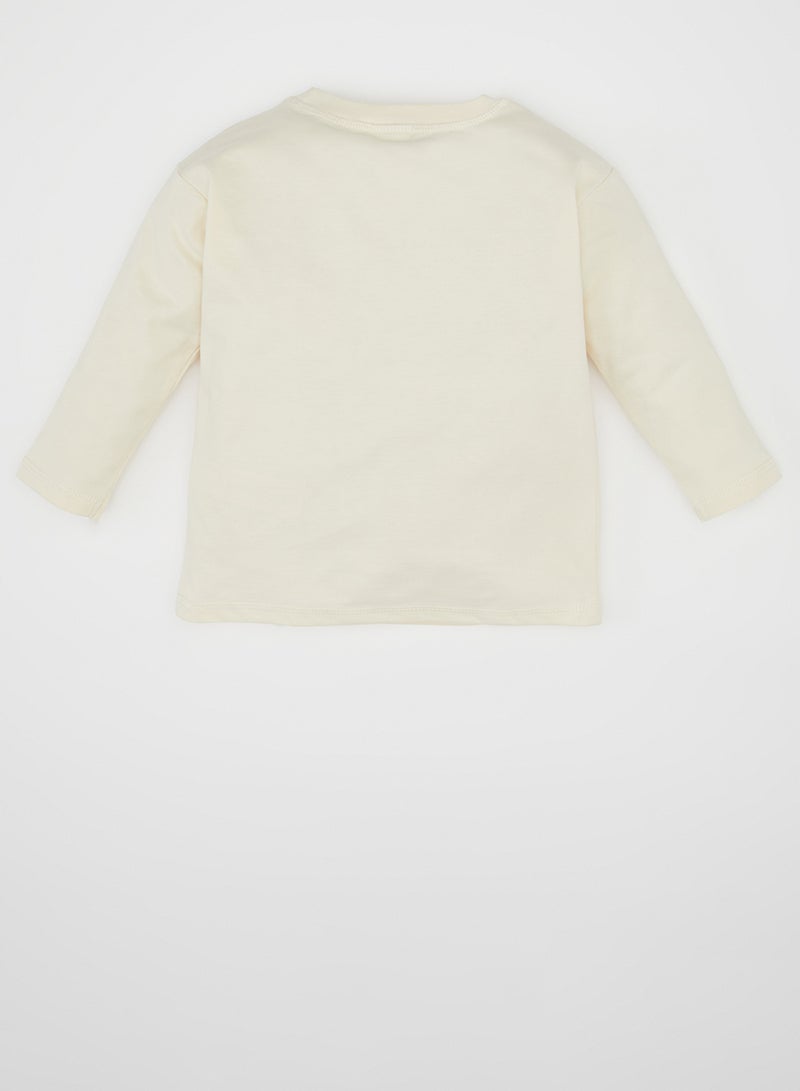 DeFacto Regular Fit Crew Neck Long Sleeve Plain Basic T-Shirt - Image 2