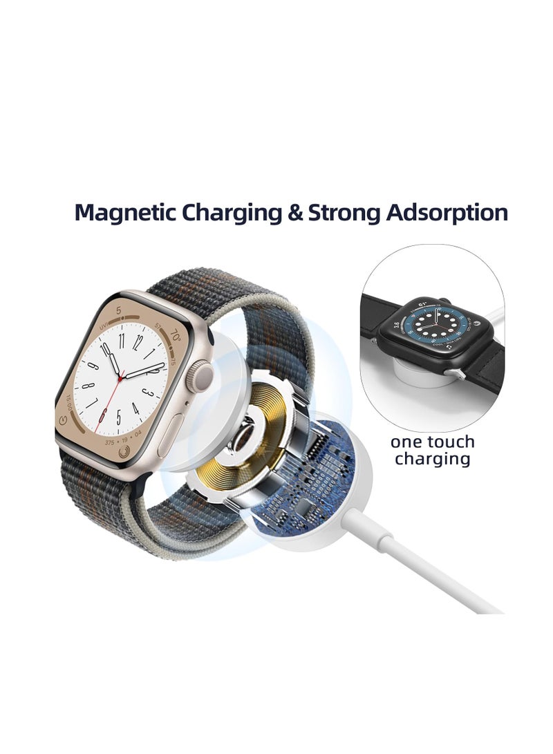 Fast Charging Magnetic Apple Watch Charger Cable  for iWatch Series Ultra 2/10/9/8/7/6/SE/SE2/5/4/3/2/1 - Image 3