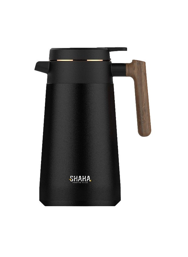 SHAHA Smart Stainless Steel Vacuum Flask 17L Touch and Display Temperature Black - Image 1