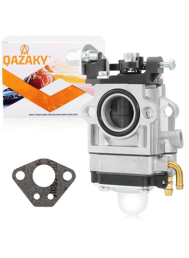 QAZAKY Carburetor Compatible with 33cc 43cc 47cc 49cc 50cc 2-Stroke Engines 15mm Intake Hole Dirt Pocket Rocket Bike ATV Scooter Mini Chopper Quad Hedge Trimmer Brush Cutter Blower Edger Cultivator - Image 1