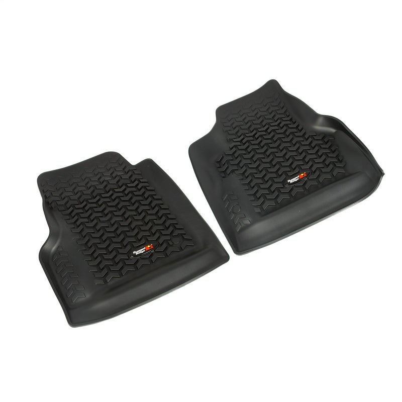 Rugged Ridge Front Floor Liners for Jeep Wrangler TJLJ  Black  1292011  Fits 19972006 Jeep Wrangler TJLJ