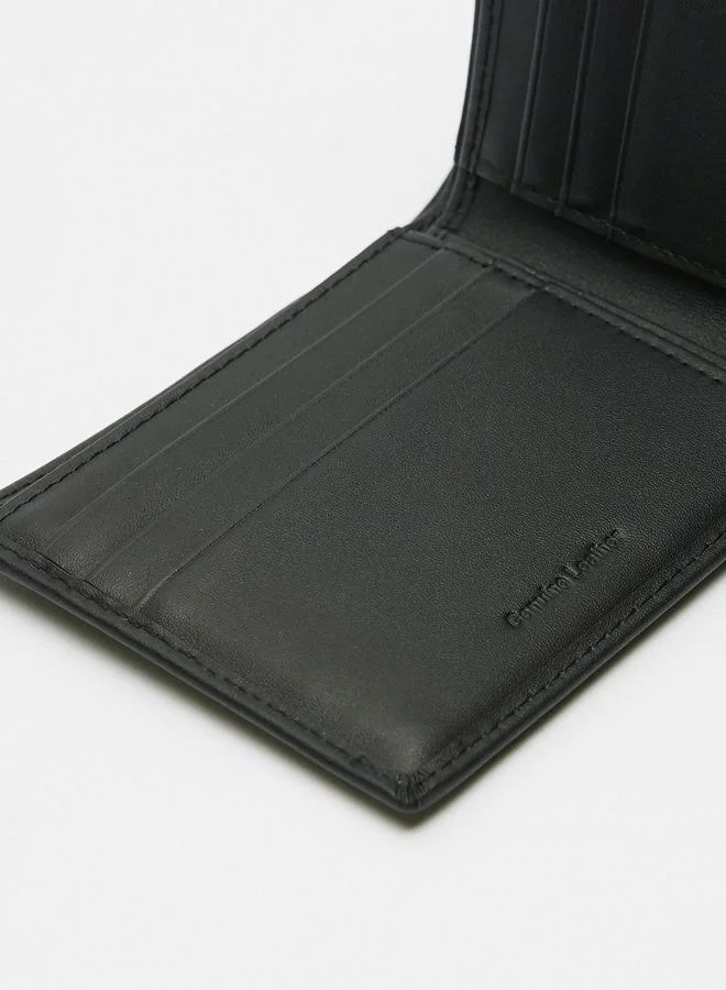 Duchini BLACK Solid Bi-Fold Wallet for Men | Best Price UAE