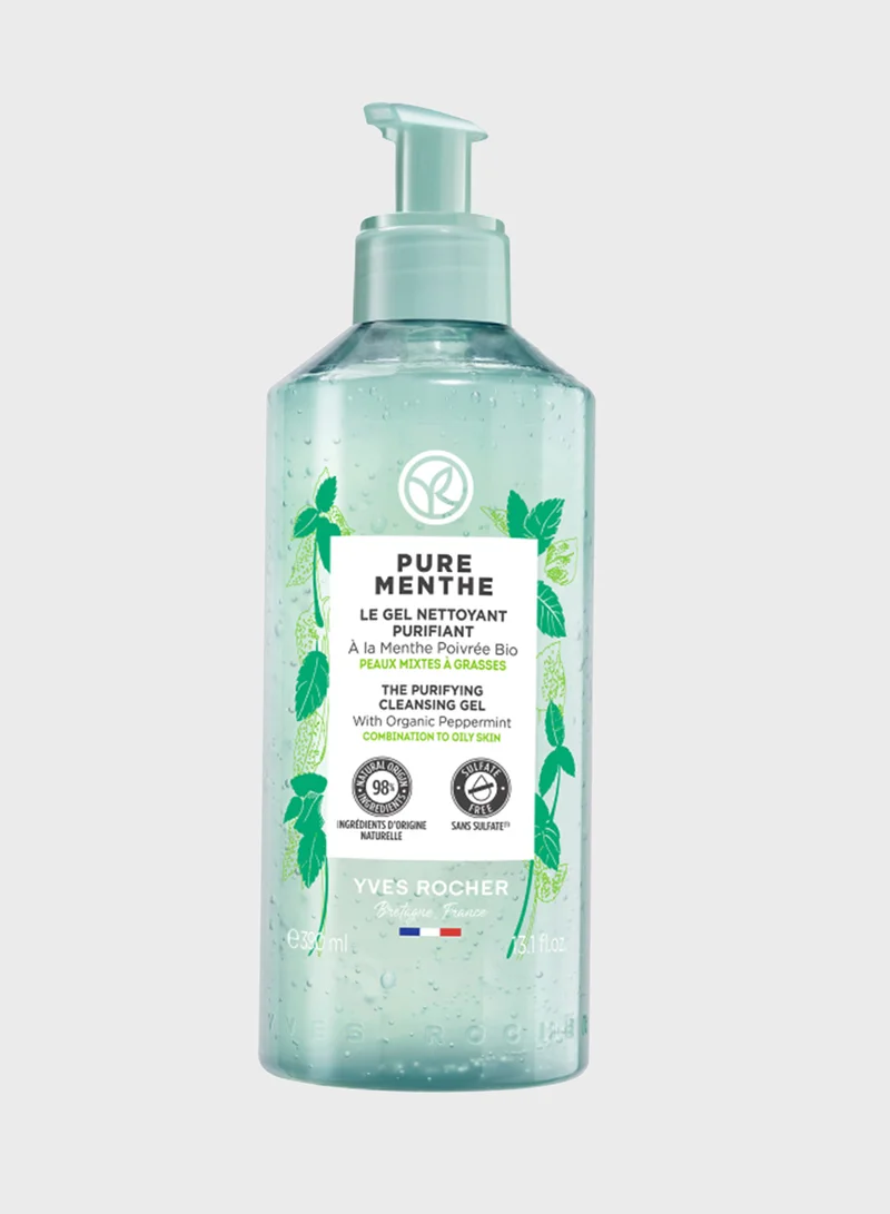 Yves Rocher PURE MENTHE THE PURIFYING CLEANSING GEL PUMP 390ML