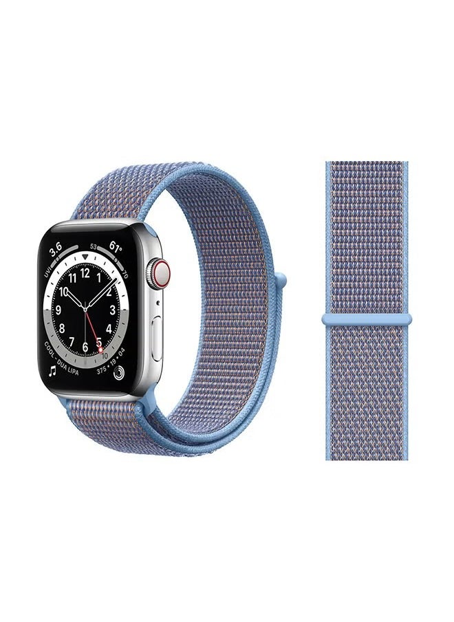 Bikson - Replacement Band for Watch Series 5/4/3/2/1 42/44mm Cerulean Blue - Image 1