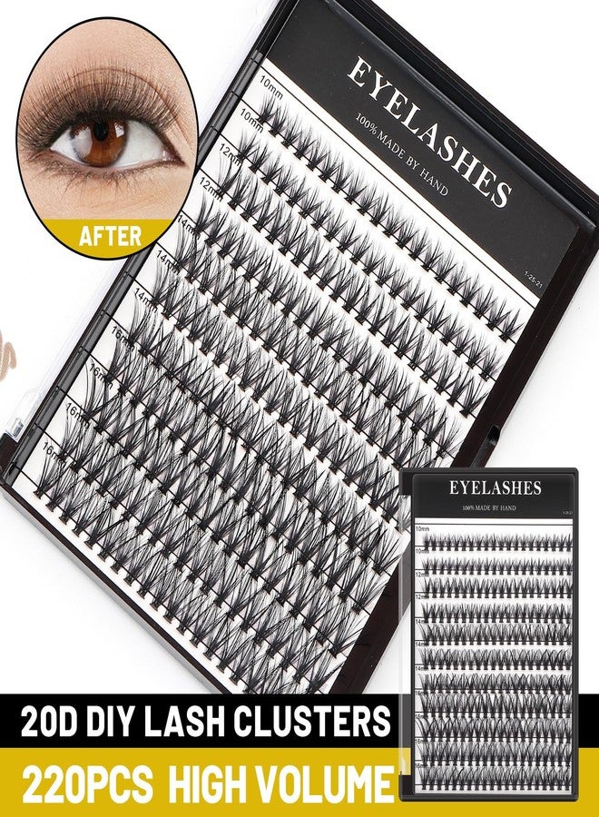 Vayator Large Tray 220 Cluster/Box Eyelashes 0.07 Thickness Individual False Eyelash Extension 10D/20D/40D/50D (20RR-8-10-12-14mm Mixed) - Image 5